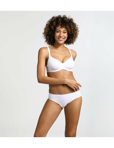 Soutien-gorge corbeille avec armatures blanc Body Touch Dim