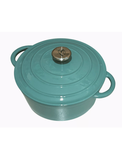 VERT LAGON Cocotte ronde 24cm