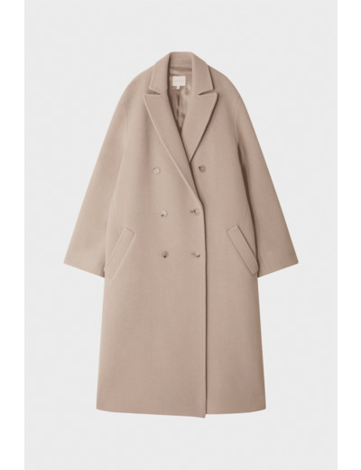 Manteau long en laine  vierge mélangée - MAXIMILIAN