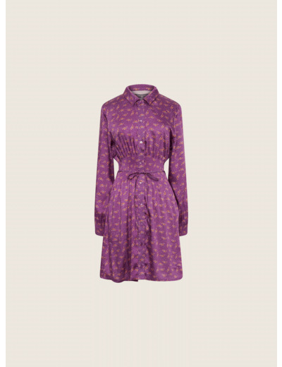 Robe violet chardon