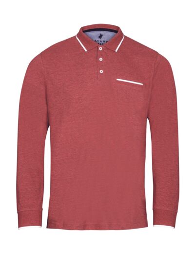 Polo Rouge Manches Longues