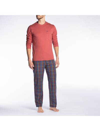 Pyjama homme VIVRE rouge/carreaux