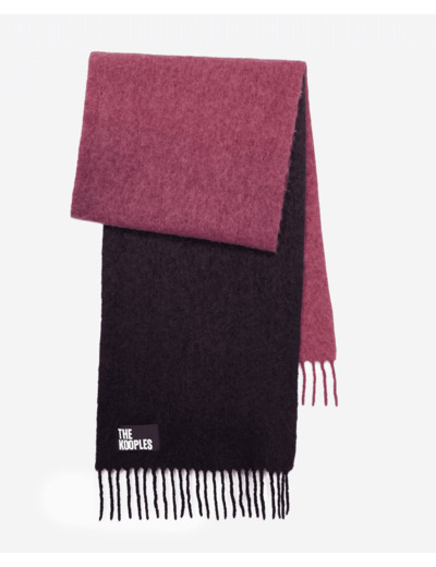 Tie And Die Scarf With Fringes bordeaux