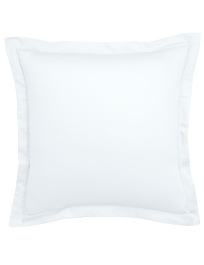 Taie d'oreiller Partition Satin de coton Coloris Blanc