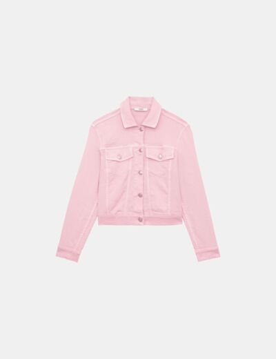 Veste Lina Blouson en denim rose