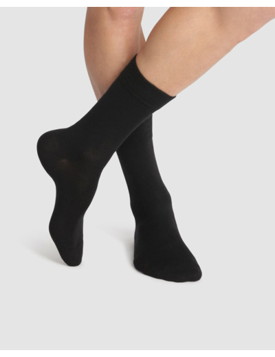 Chaussettes noires Homme en Laine