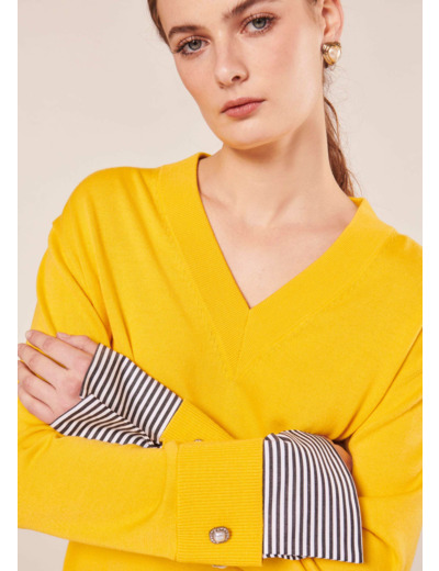 Pull Primrose Jaune en Laine