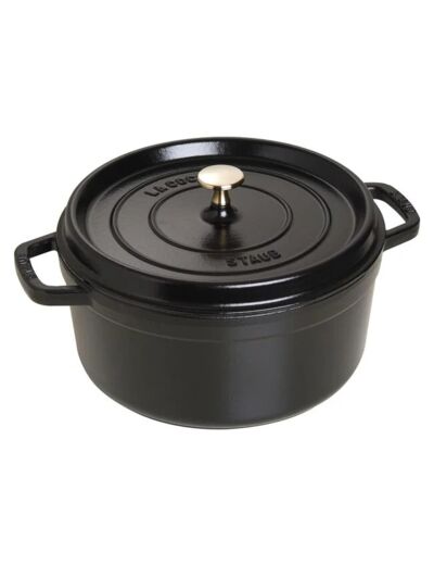 Cocotte ronde 26 cm Noir mat