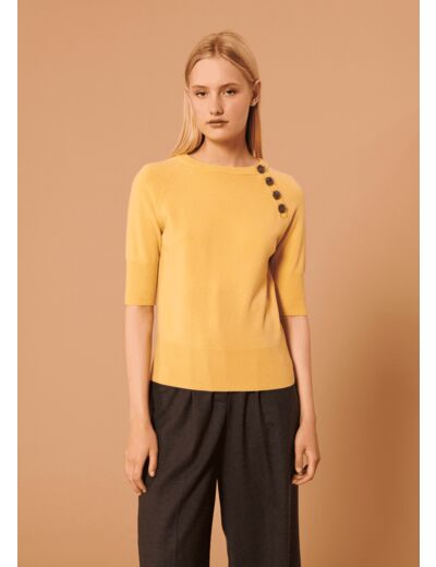 Pull Pastelle-jaune en laine