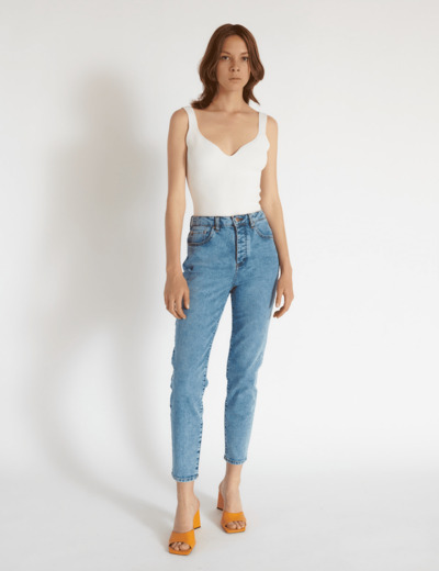 Jean Jane Bleach en Coton