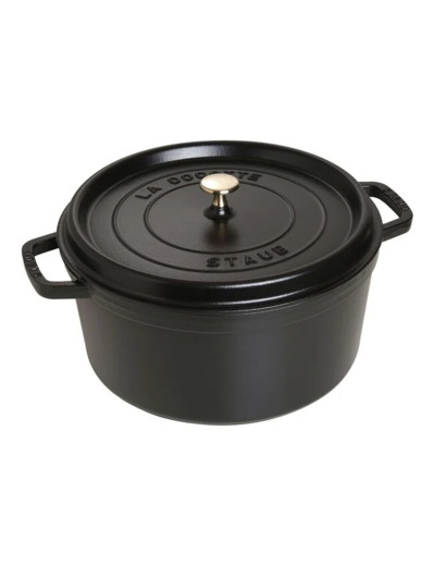 Cocotte ronde 30 cm Noir mat