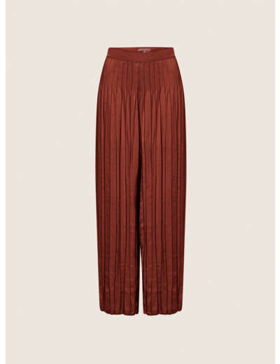 Pantalon large ocre rouge