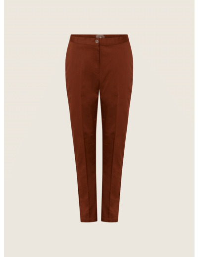 Pantalon droit cannelle