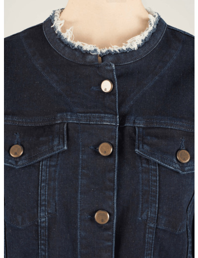 Veste indigo brut