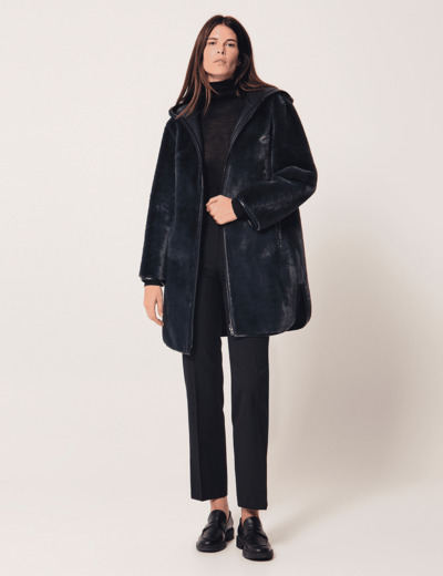 Manteau Milor Manteau mi-long réversible marine