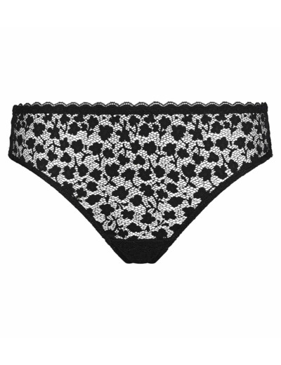 Culotte midi pour femme en dentelle florale Noire Daisy Lace