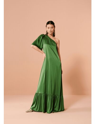 Robe Rene-verte en satin