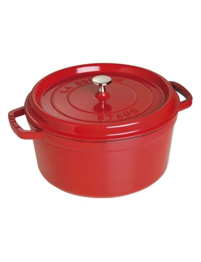 Cocotte ronde 28 cm Cerise