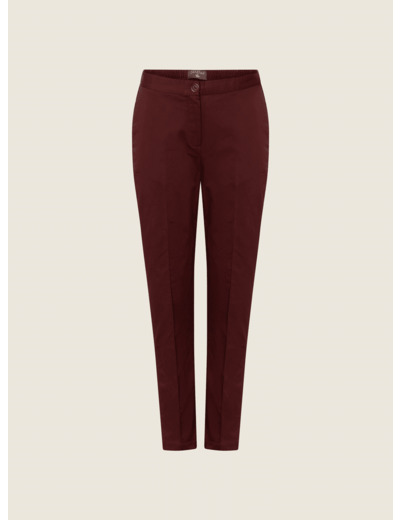 Pantalon droit bordeaux