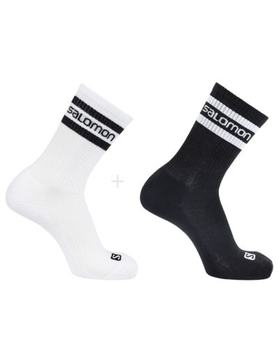 Salomon 365 Crew 2-Pack White Black