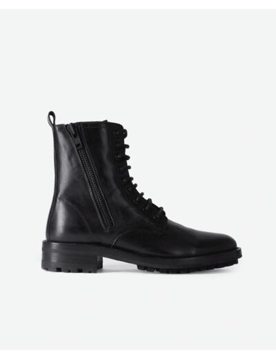 Bottes Ranger Avec Fermeture Éclair Latérale