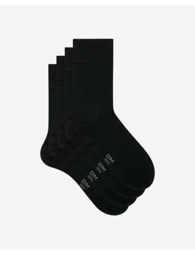 Lot de 2 paires de chaussettes noires Homme - Bambou