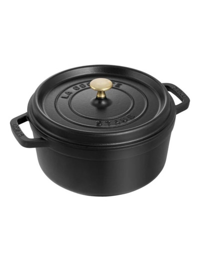 Cocotte ronde 24 cm Noir mat