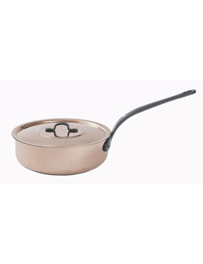 B'CHEF Sauteuse 24cm cuivre céramique avec couvercle