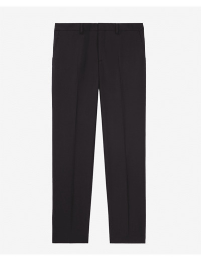 Pantalon De Costume Noir En Laine black