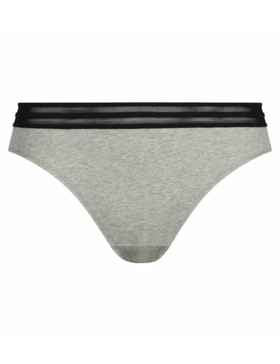 Culotte femme en jersey de coton gris à paillettes Dim Jersey Sparkle