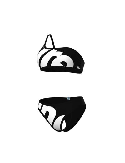 Maillot de bain 2 pièces arena Logo Single Shoulder pour femmes