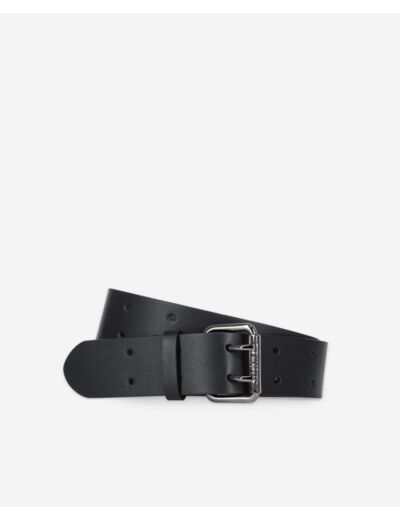 Ceinture En Cuir Avec Boucle Double Ardillons