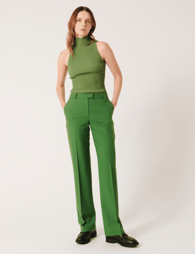 Pantalon Peete Vert en Polyester