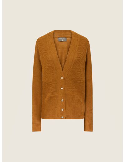 Cardigan noisette