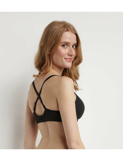 Soutien-gorge ampliforme invisible noir Generous Limited Edition Dim