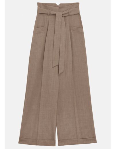 Pantalon Pyla-beige en flanelle