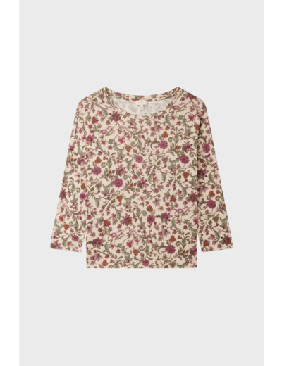 Tee-shirt à fleurs en coton - THALIANA