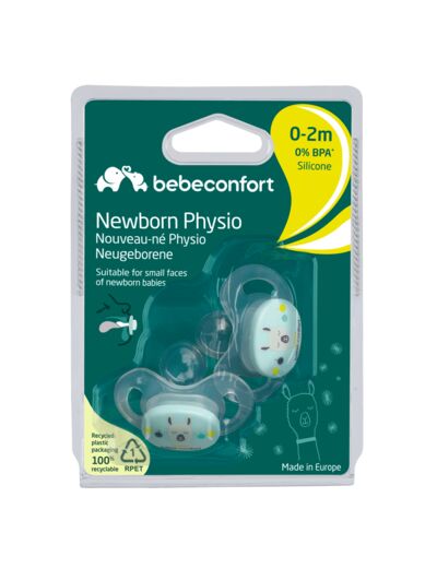 Bebeconfort Sucettes Nouveau-né Physio silicone (x2)