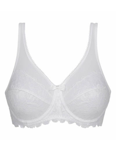 Soutien-Gorge emboîtant blanc en dentelle Generous Essentiel