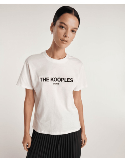 T-Shirt Avec Print Kooples Paris Sur L'Avant white