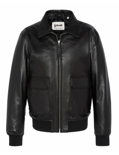 Blouson pilote en cuir léger SCHOTT LCPILOTLAMB