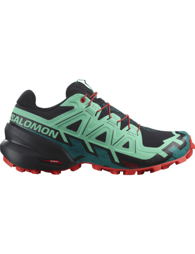 Speedcross 6 - Chaussures De Trail Running Black Biscay Green Fiery Red