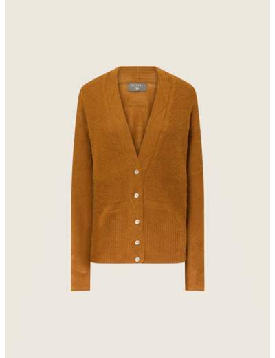 Cardigan noisette