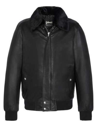 Blouson en cuir à fourrure amovible LCCRUSE2 SCHOTT