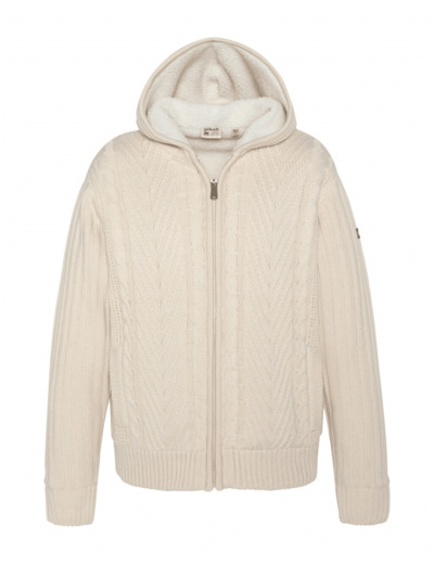 Pull zippé à capuche intérieur sherpa PLENZO24 SCHOTT