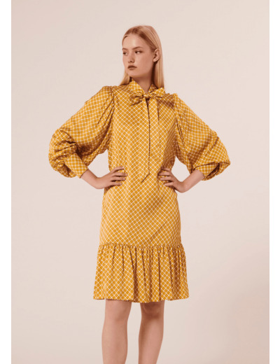 Robe Rosine Jaune en Viscose